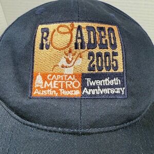 Roadeo 2005 Austin TX Capital Metro Anniversary Hat Cap Bus Rodeo Slide Back